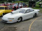 White Dodge Avenger Drag Car